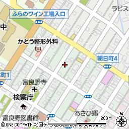 北海道富良野市本町4-26周辺の地図