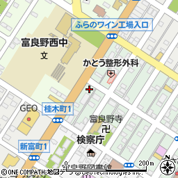セイコーマート富良野店周辺の地図