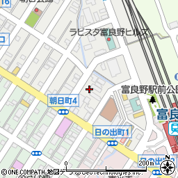 北海道富良野市朝日町4-13周辺の地図