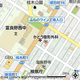 北海道富良野市本町6-23周辺の地図