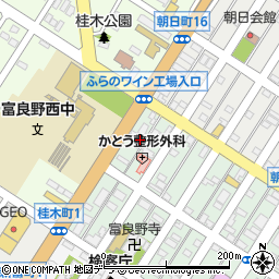 北海道富良野市本町6-25周辺の地図