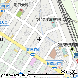 北海道富良野市朝日町6-28周辺の地図