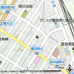 北海道富良野市朝日町6周辺の地図