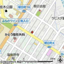 北海道富良野市朝日町12-1周辺の地図