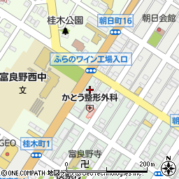 SURYA 富良野店周辺の地図
