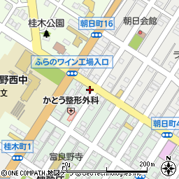 北海道富良野市本町6-1周辺の地図