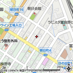 北海道富良野市朝日町9周辺の地図
