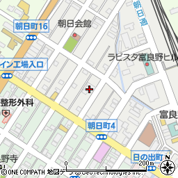 北海道富良野市朝日町9-37周辺の地図