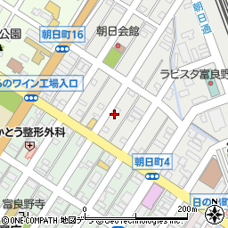 北海道富良野市朝日町9-15周辺の地図