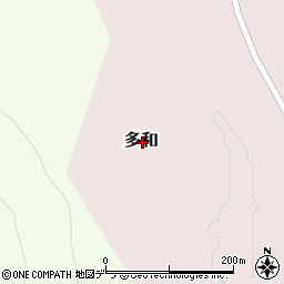 北海道川上郡標茶町多和周辺の地図