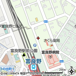 北海道富良野市錦町1周辺の地図