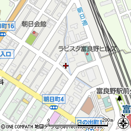 北海道富良野市朝日町6-24周辺の地図