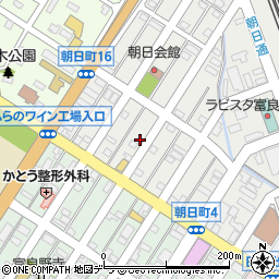 北海道富良野市朝日町12-35周辺の地図