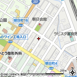 北海道富良野市朝日町12-32周辺の地図