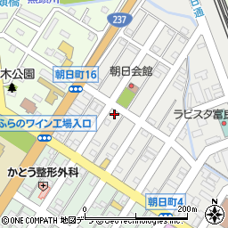 北海道富良野市朝日町12-22周辺の地図