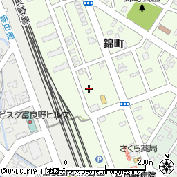 北海道富良野市錦町7周辺の地図