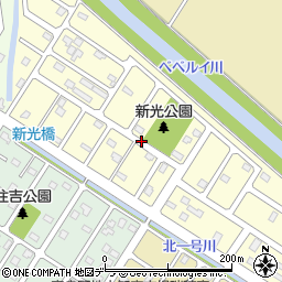 〒076-0058 北海道富良野市新光町の地図