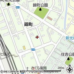北海道富良野市錦町6-9周辺の地図