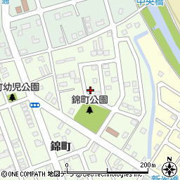 北海道富良野市錦町周辺の地図