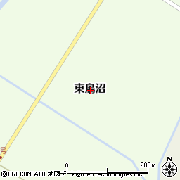 北海道富良野市東鳥沼周辺の地図