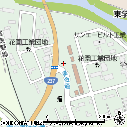 北海道富良野市花園町2周辺の地図