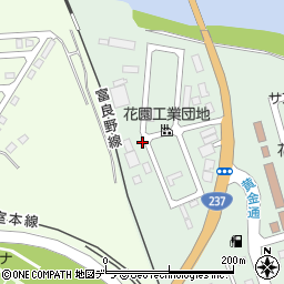 北海道富良野市花園町1周辺の地図
