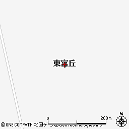 北海道富良野市東富丘周辺の地図