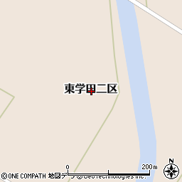 北海道富良野市東学田二区周辺の地図