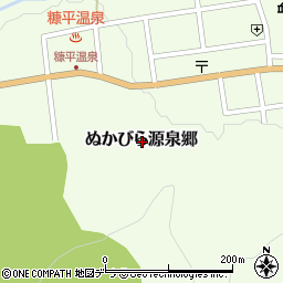 北海道河東郡上士幌町ぬかびら源泉郷周辺の地図