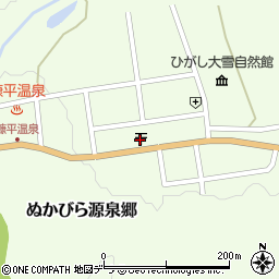 ぬかびら源泉郷郵便局周辺の地図