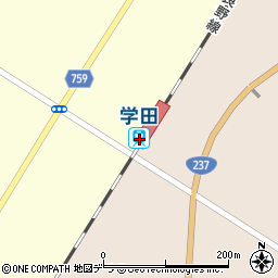 北海道富良野市西学田二区7500周辺の地図