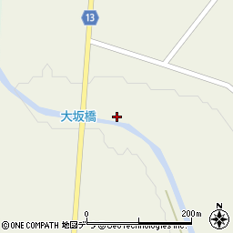 大坂橋周辺の地図