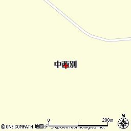 北海道野付郡別海町中西別周辺の地図