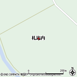 北海道樺戸郡月形町札比内周辺の地図