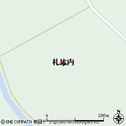 北海道月形町（樺戸郡）札比内周辺の地図