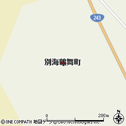北海道野付郡別海町別海鶴舞町周辺の地図