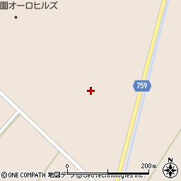 北海道中富良野町（空知郡）日進周辺の地図