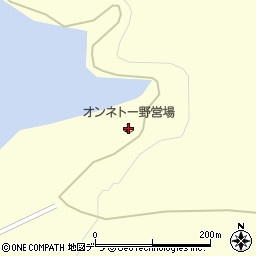 オンネトー野営場周辺の地図