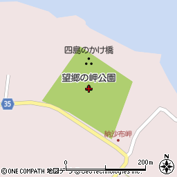 望郷の岬公園周辺の地図