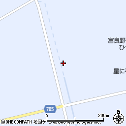 北海道中富良野町（空知郡）ベベルイ周辺の地図