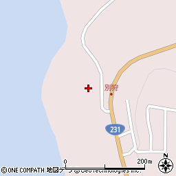 北海道石狩市厚田区別狩92-4周辺の地図
