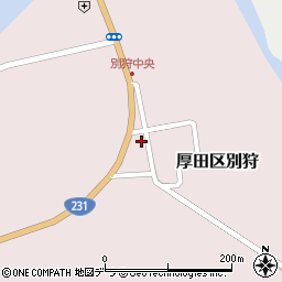 北海道石狩市厚田区別狩97周辺の地図