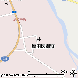 北海道石狩市厚田区別狩554周辺の地図