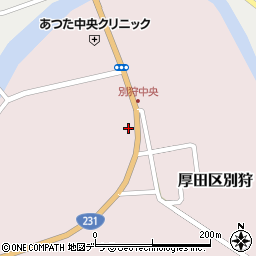 北海道石狩市厚田区別狩93周辺の地図