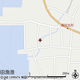 北海道石狩市厚田区厚田6-14周辺の地図