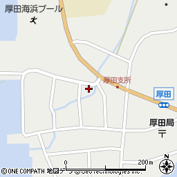 北海道石狩市厚田区厚田41-7周辺の地図