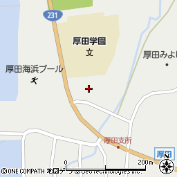 北海道石狩市厚田区厚田11周辺の地図