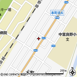 中富良野郵便局 ＡＴＭ周辺の地図