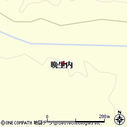 北海道樺戸郡浦臼町晩生内周辺の地図