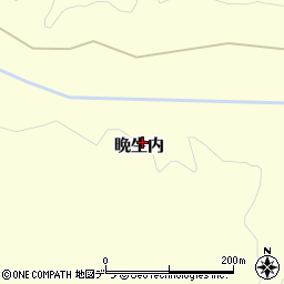 北海道浦臼町（樺戸郡）晩生内周辺の地図